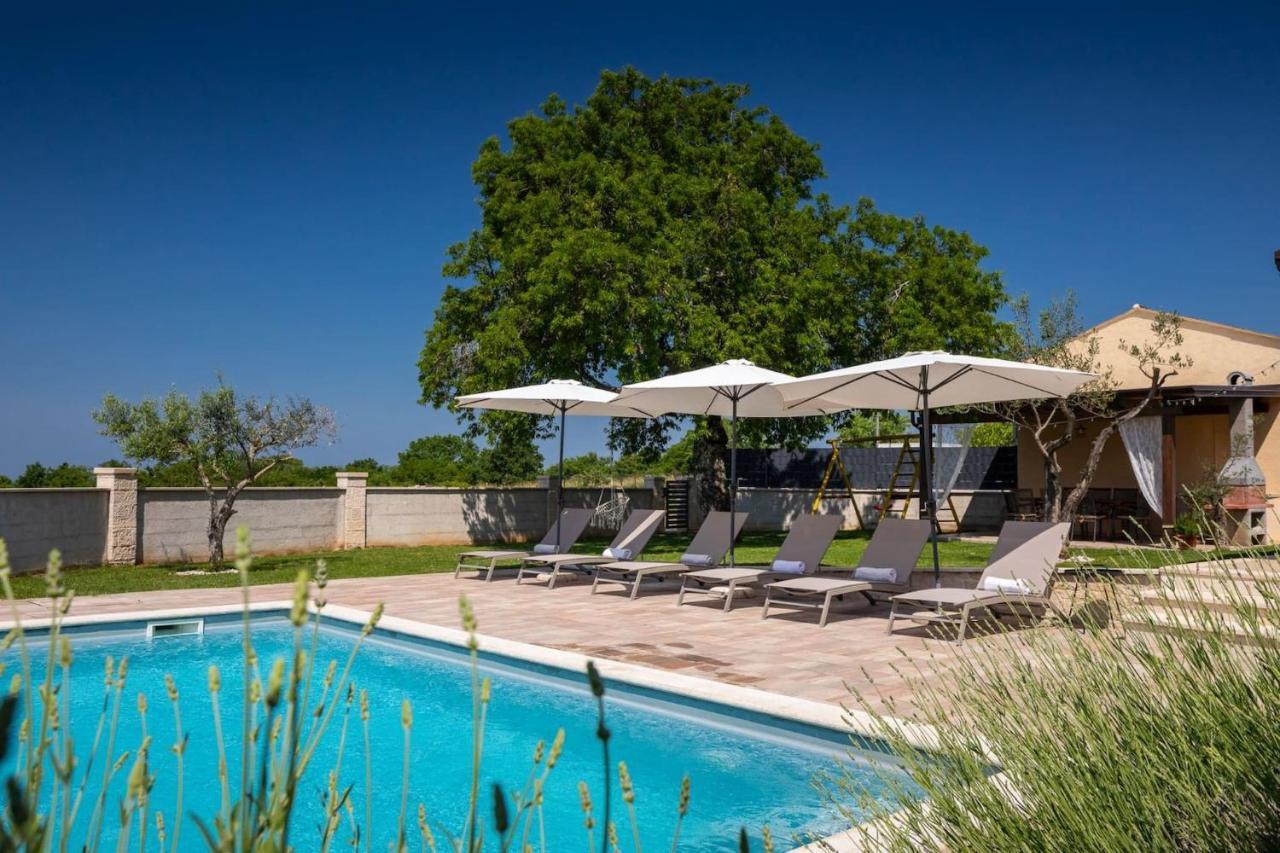 Activity Villa Gita With Pool And Grill In Tinjan Екстер'єр фото